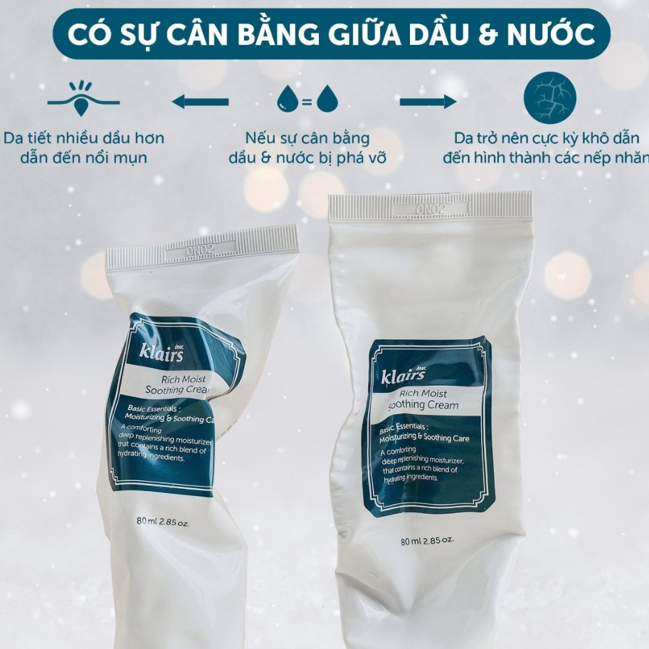 Kem Dưỡng Ẩm Sâu Klairs Rich Moist Soothing Cream