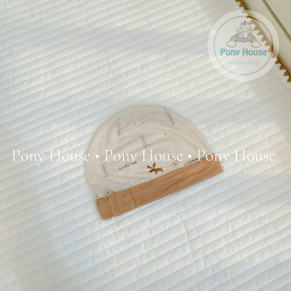 Mũ Sơ Sinh La Pomme Siêu Mềm Mịn Cho Bé Trai Bé Gái Sơ Sinh/Newborn/NB