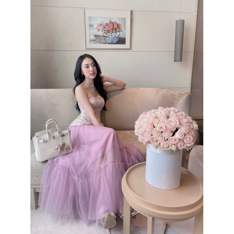 👚 SET ÁO GẤM + CHÂN VÁY LƯỚI