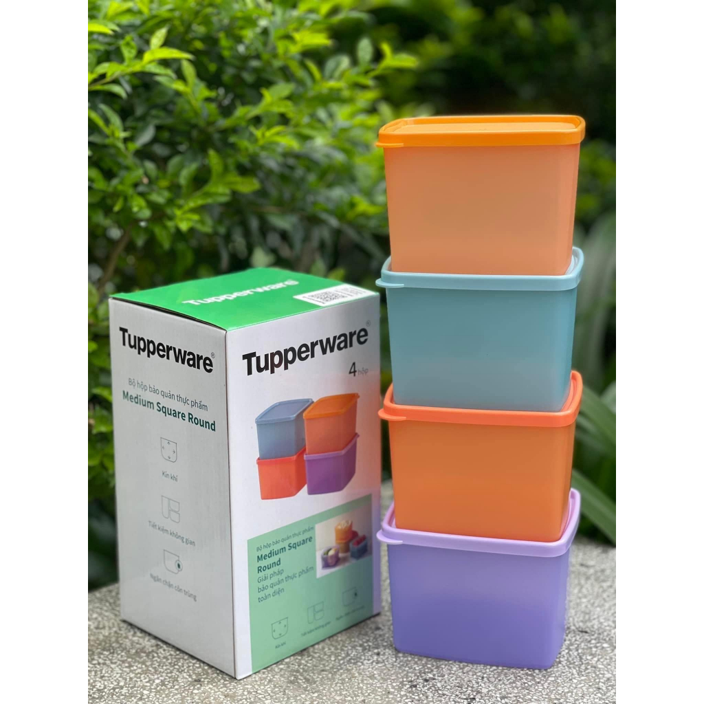 Bộ hộp trữ đông, trữ mát Tupperware Freezermate 650ml và Medium 840ml (10 hộp) - Hàng chính hãng - Bảo hành trọn đời