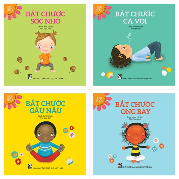 Bộ sách - Kids Yoga - Bé khéo vận động (4 cuốn)