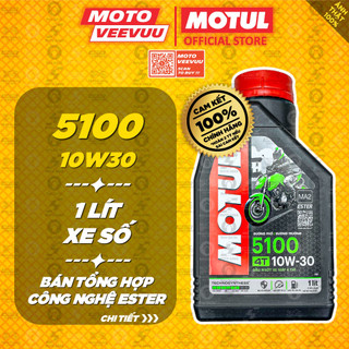 [MTVV] Dầu nhớt xe số MOTUL 5100 4T 10W30 SM/SL MA2 1 Lít Bán tổng hợp Ester<END>