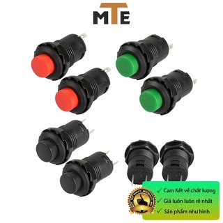 Nút nhấn nhả 12mm ds-427 1.5a 250v - màu đen, xanh, đỏ