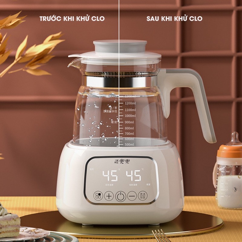 Máy đun nước, Hâm nước pha sữa, hâm sữa, tiệt trùng, khử clo đa năng MCDOUDOU - LEMKIDS