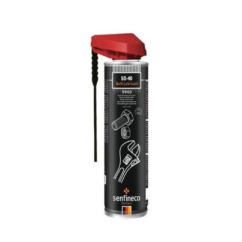 Dầu mỡ xịt bôi trơn làm sạch bảo vệ bề mặt chi tiết Senfineco 9940 SO40 Multi Lubricant Smart 400ml - Made in Germany