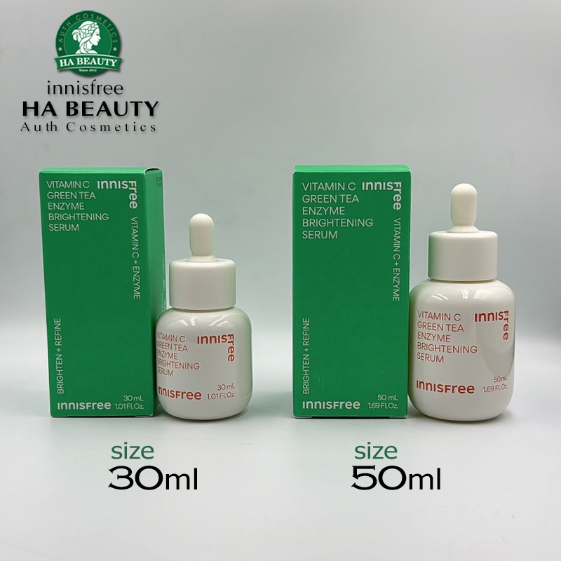 Tinh chất dưỡng Trắng làm sáng da gấp 4 lần innisfree Vita C Green Tea Enzyme Brightening Serum 30ml