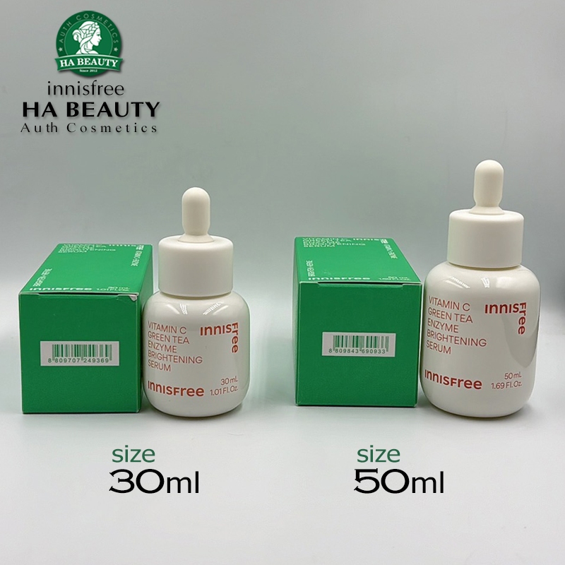 Tinh chất dưỡng Trắng làm sáng da gấp 4 lần innisfree Vita C Green Tea Enzyme Brightening Serum 30ml