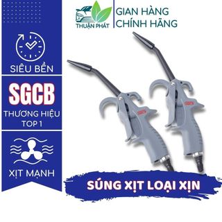Súng xì khô SGCB mã SGG086 màu xám dùng với máy nén khí, đầu cao su chống xước xịt hơi Thuận Phát