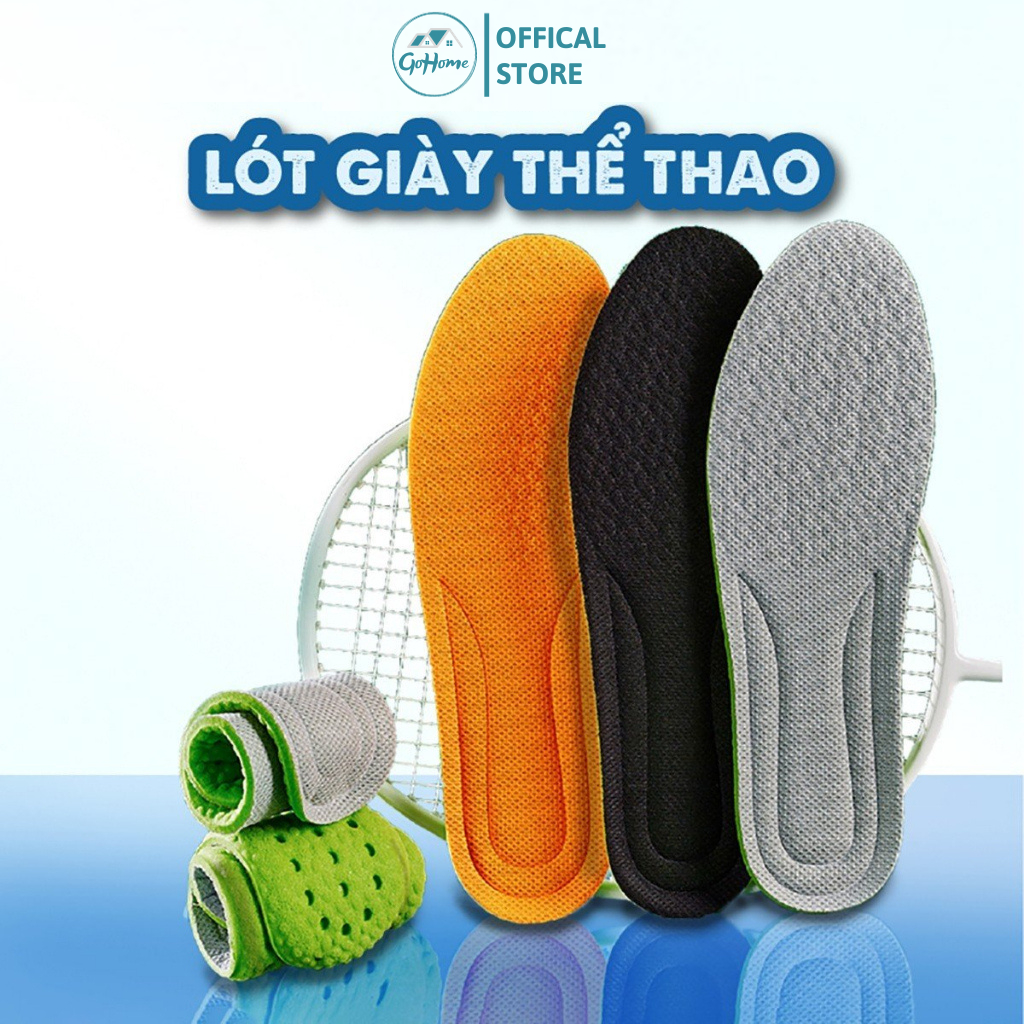 Lót giày thể thao êm chân lá ngải siêu nhẹ thoáng khí, khử mùi, hút ẩm