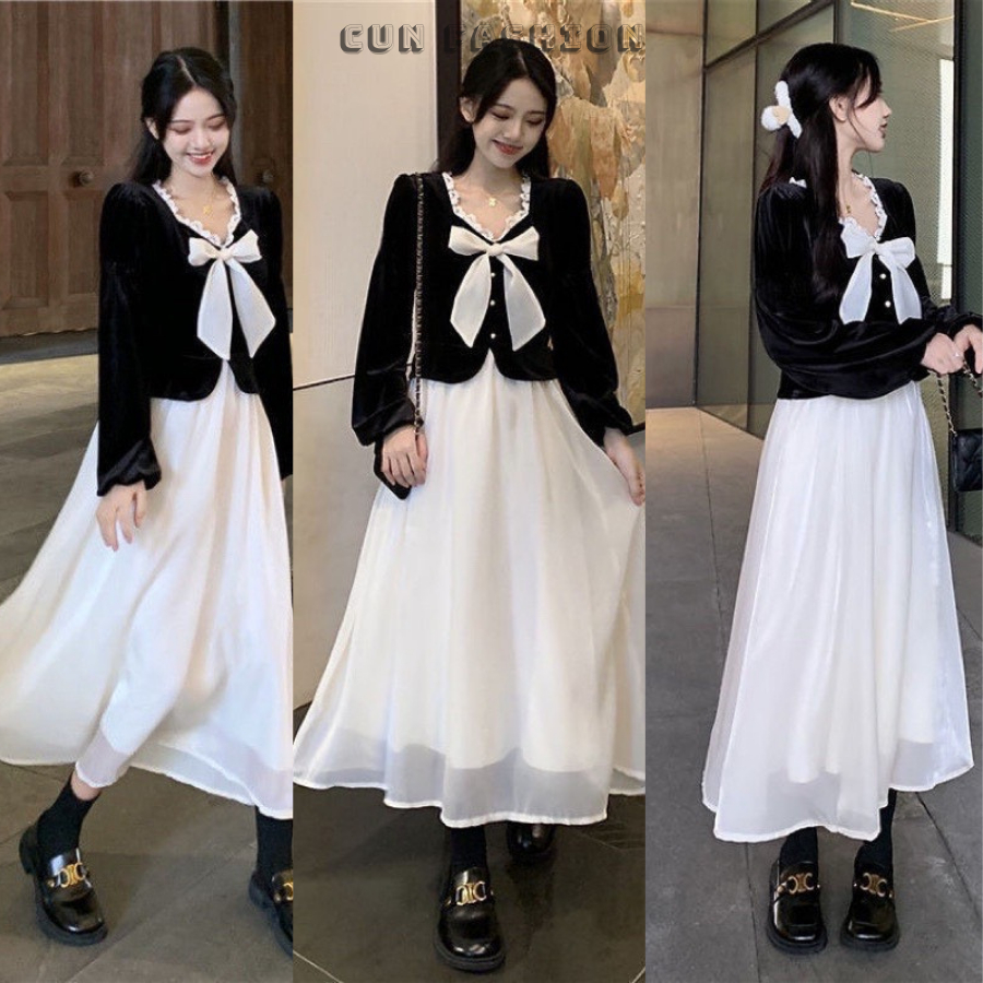 Sét áo kiểu mix chân váy dài 𝐂𝐮𝐧 𝐅𝐚𝐬𝐡𝐢𝐨𝐧 cao cấp Chất Mềm Mịn Cao Cấp Hợp Thời Trang-C50