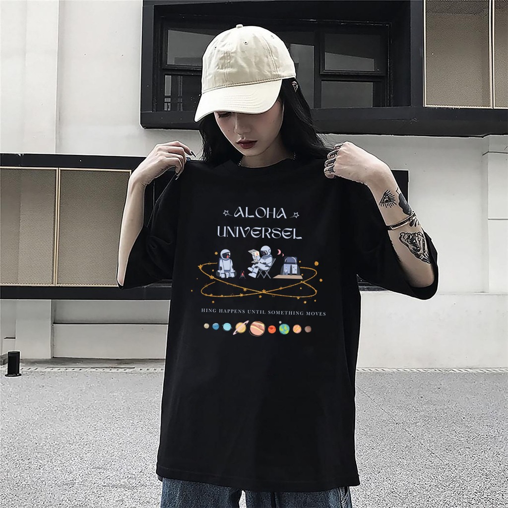 Áo thun nam nữ Aloha A004 Universel Unisex vải thun cotton co giãn tốt