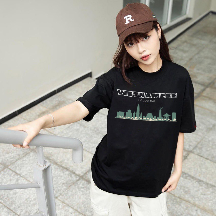 Áo thun nam nữ Aloha A005 Vietnamese Unisex vải thun cotton co giãn tốt