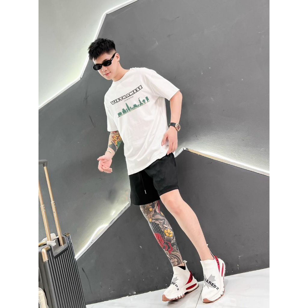 Áo thun nam nữ Aloha A005 Vietnamese Unisex vải thun cotton co giãn tốt