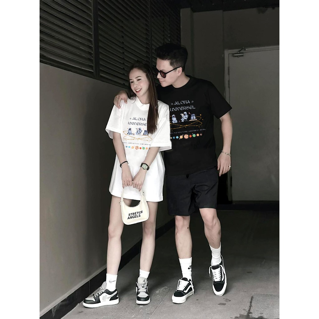 Áo thun nam nữ Aloha A004 Universel Unisex vải thun cotton co giãn tốt