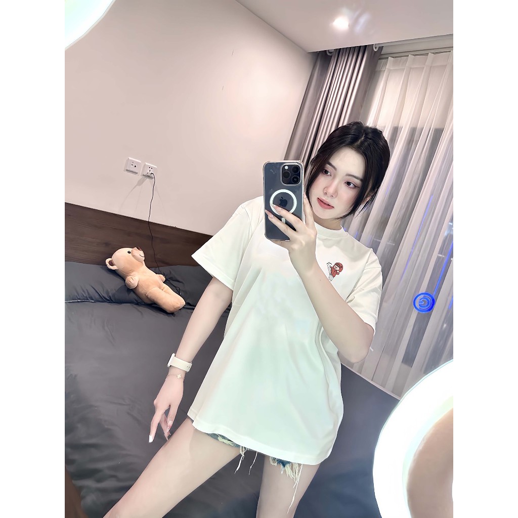 Áo thun cặp đôi nam nữ Aloha CP001 Kick áo phông cotton thoáng mát