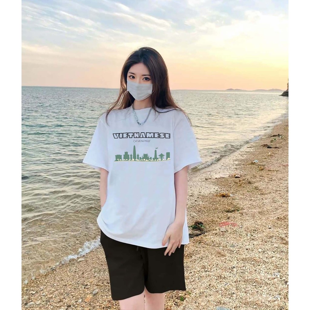 Áo thun nam nữ Aloha A005 Vietnamese Unisex vải thun cotton co giãn tốt