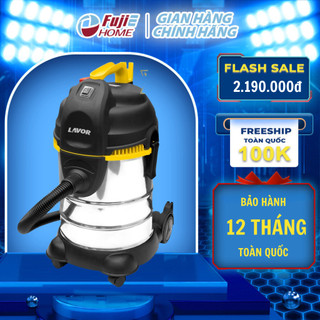 Máy hút bụi Lavor LVC30XS thương hiệu Ý,công suất hút mạnh giúp hút sạch bụi khô và ướt, BH 12 tháng