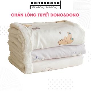 Chăn mềm lông tuyết cho bé, chăn mùa đông mềm mại ấm áp, chất liệu cao cấp không xù không rụng lông - DONO&DONO Hàn Quốc