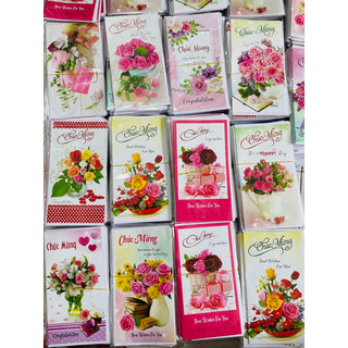 Combo 50 thiệp chúc mừng + phong bì
