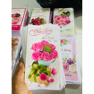 Combo 50 thiệp chúc mừng + phong bì