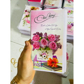 Combo 50 thiệp chúc mừng + phong bì