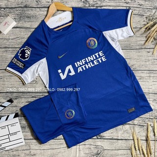 Bộ Quần Áo bóng đá/ Quần Áo Đá Banh CLB Chelsea 22/23 - Vải Polyeste Gai Thái Chuẩn thi đấu