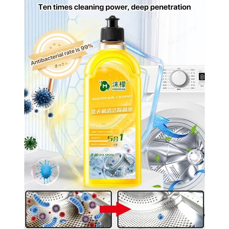 DUNG DỊCH VỆ SINH LỒNG MÁY GIẶT VÀNG 500ml