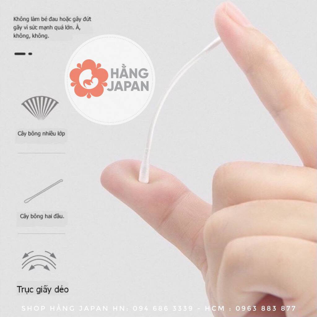 Tăm bông cao cấp VCOOL vệ sinh răng miệng mắt mũi cho bé - Hàng chính hãng