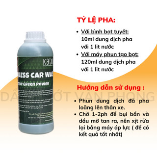 DUNG DỊCH RỬA XE KHÔNG CHẠM KATION