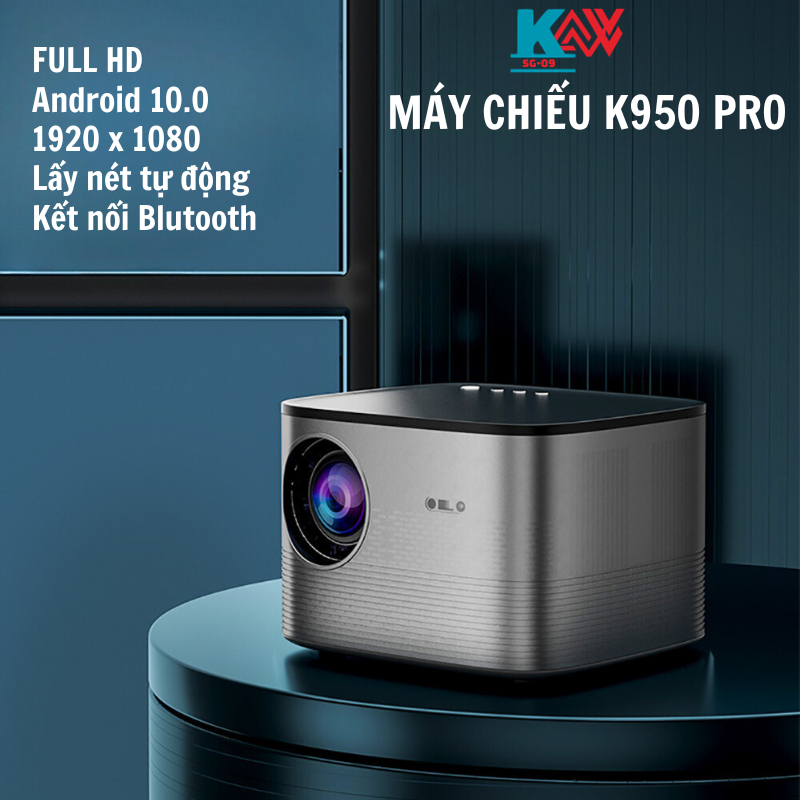 Máy chiếu mini KAW KP950 Full Hd Siêu nét , Kết nối điện thoại, laptop dễ dàng, dạy học, văn phòng, Bảo hành 1tháng
