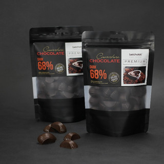 Socola đen couverture 68% belcholat túi 150g/270g - dark couverture chocolate 68% bag 150g/270g