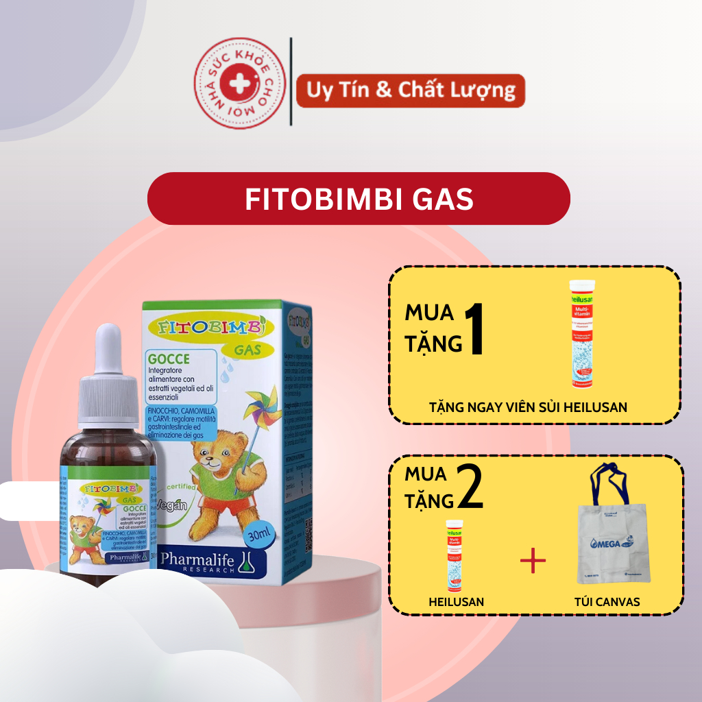 Fitobimbi Gas Bimbi.Giúp Bé Hết Nôn Trớ,Đầy Bụng Khó Tiêu,Rối Loạn Tiêu Hóa