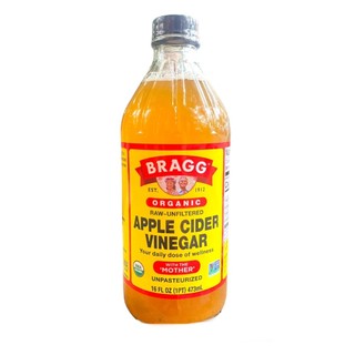 Dấm táo hữu cơ Mỹ cao cấp Bragg làm salad