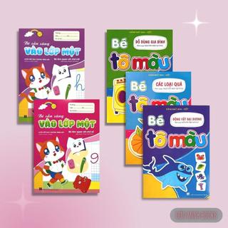 Sách - Bé Tô Màu, Làm Quen Với Chữ Cái Và Chữ Số (Bộ 5 Cuốn Dành Cho Trẻ Mẫu Giáo)