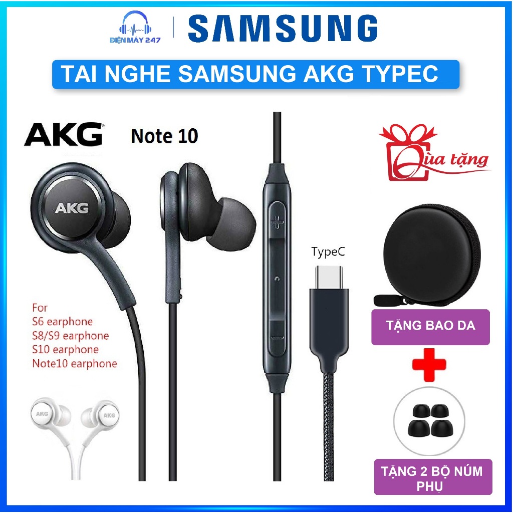 Tai nghe Samsung AKG Note 10 - Lỗi 1 đổi 1 - Hàng Chính Hãng