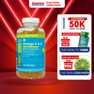Viên uống dầu cá Member’s Mark Omega 3-6-9 Supports Heart Health hỗ trợ 325 viên