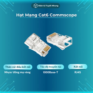 Hạt mạng cat6 commscope chất lượng cao - hạt mạng rj45, đầu mạng rj45 lỗi 1-1 trong 7 ngày