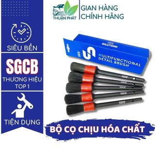 Bộ cọ vệ sinh chi tiết 5 cây chịu hóa chất SGCB chổi rửa đa năng quét nội thất bụi bẩn Thuận Phát
