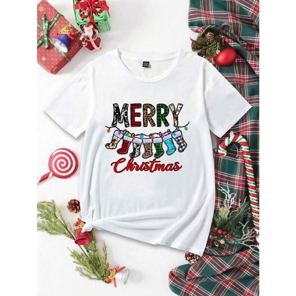 Áo thun merry chismas siêu đẹp dễ thương