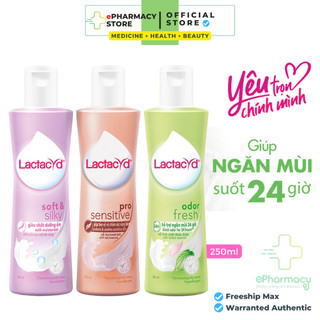 Dung Dịch Vệ Sinh Lactacyd cân bằng độ pH, ngăn mùi 24H 250ml