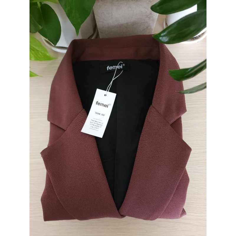 femei - Set Blazer 3 món quần dài ( 3 màu )