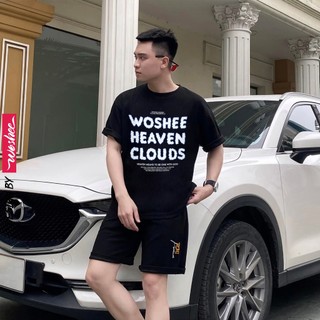 Áo thun local brand WOSHEE áo phông tay lỡ kiểu dáng đẹp phong cách áo thun cotton nữ cổ tròn mềm mịn thoáng mát  BR028