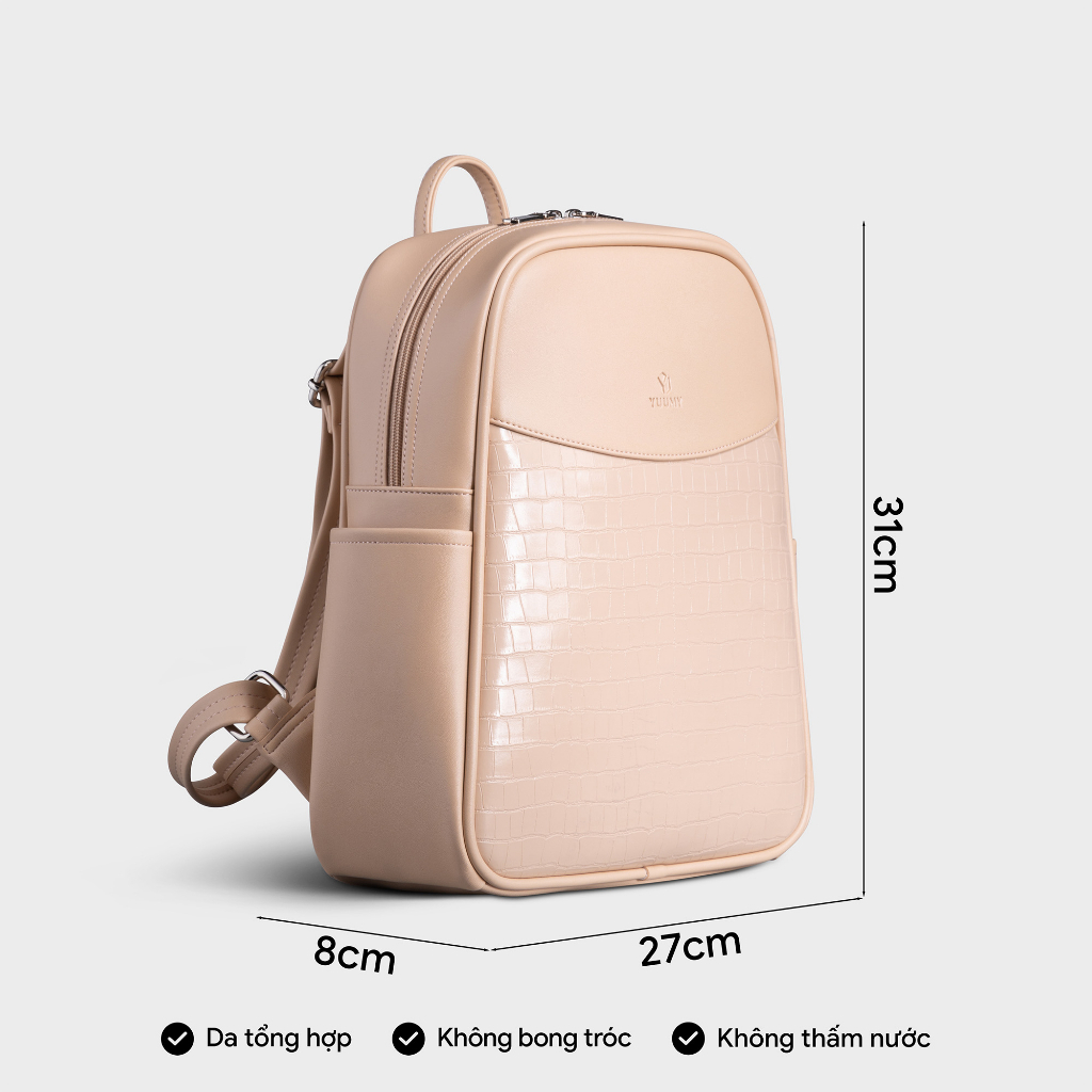 Balo da nữ họa tiết trẻ trung thời trang YUUMY YBA69 nhiều màu
