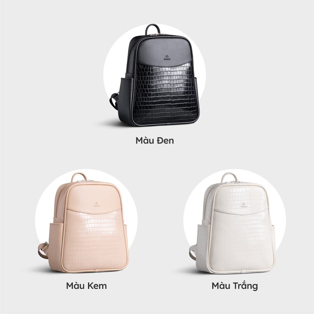 Balo da nữ họa tiết trẻ trung thời trang YUUMY YBA69 nhiều màu