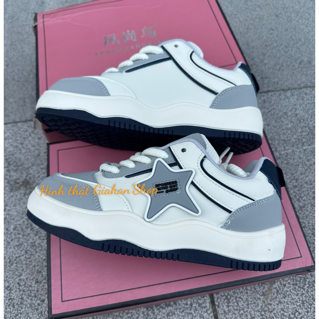 Giày sneaker nữ, giày nữ nâng đế cao siêu đẹp msp S09