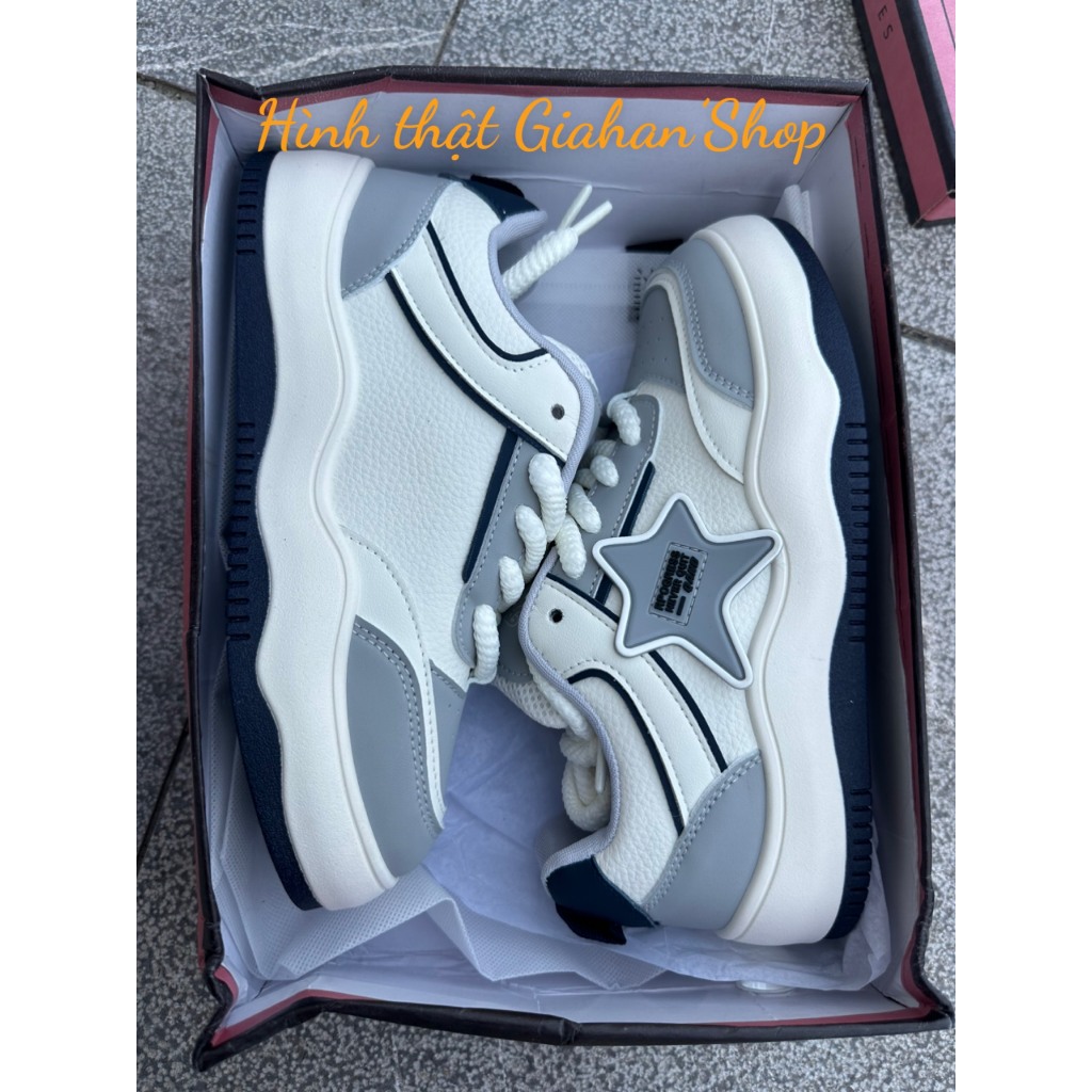 Giày sneaker nữ, giày nữ nâng đế cao siêu đẹp msp S09