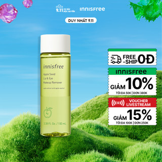 Dầu tẩy trang mắt và môi innisfree Apple Seed Lip & Eye Makeup Remover 100ml