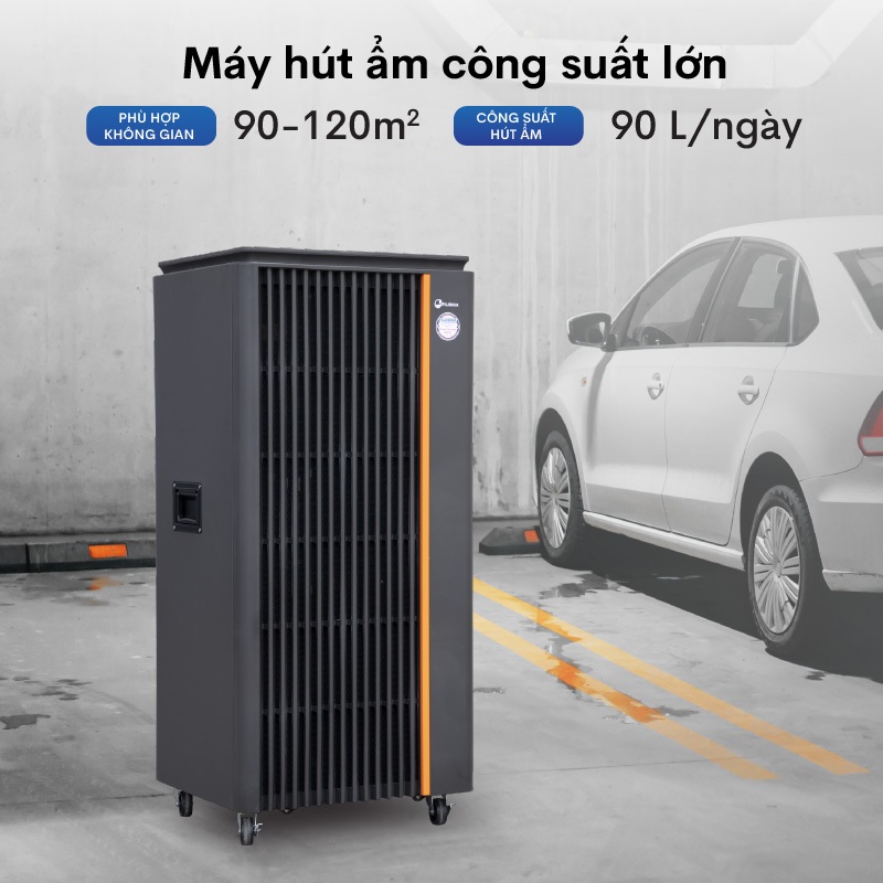 Máy hút ẩm công nghiệp FUJIHAIA DH90W công suất 90l/ngày, sấy khô sản phẩm công nghệ Nhật bản - BHĐT 24 tháng