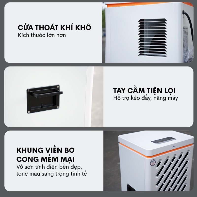 Máy hút ẩm công nghiệp FUJIHAIA DH90W công suất 90l/ngày, sấy khô sản phẩm công nghệ Nhật bản - BHĐT 24 tháng