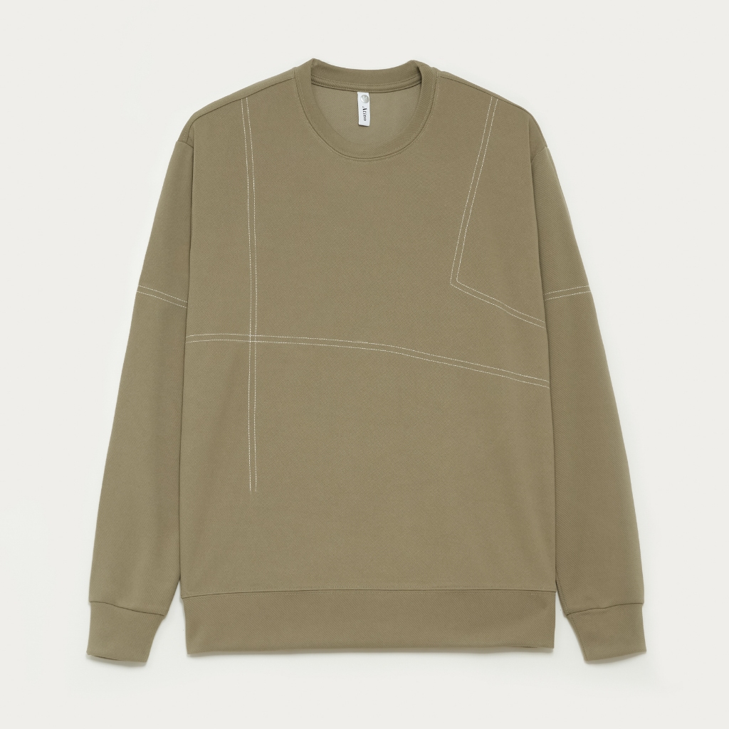 Áo Nỉ Thun Dài Tay Nam Trơn ATINO Chất Thun Nỉ Ấm Áp Trẻ Trung Form Loose AN3.7920